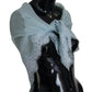 Elegant Silk Square Scarf in Light Blue