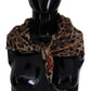 Elegant Leopard Silk Square Scarf