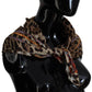 Elegant Leopard Silk Square Scarf