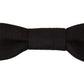 Elegant Black Silk Bow Tie