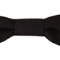 Elegant Black Silk Bow Tie
