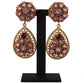 Baroque Sicilian Dangle Clip-on Earrings
