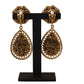 Baroque Sicilian Dangle Clip-on Earrings