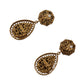 Baroque Sicilian Dangle Clip-on Earrings