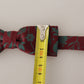 Elegant Maroon Patterned Bow Tie