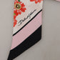 Elegant Floral Silk Bandeau Scarf