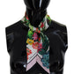 Elegant Floral Silk Bandeau Scarf