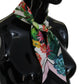 Elegant Floral Silk Bandeau Scarf