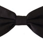 Elegant Silk Black Bow Tie