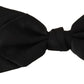Elegant Black Silk Bow Tie for Men