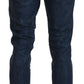 Chic Tapered Blue Denim Jeans