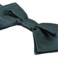 Elegant Green Silk Bow Tie