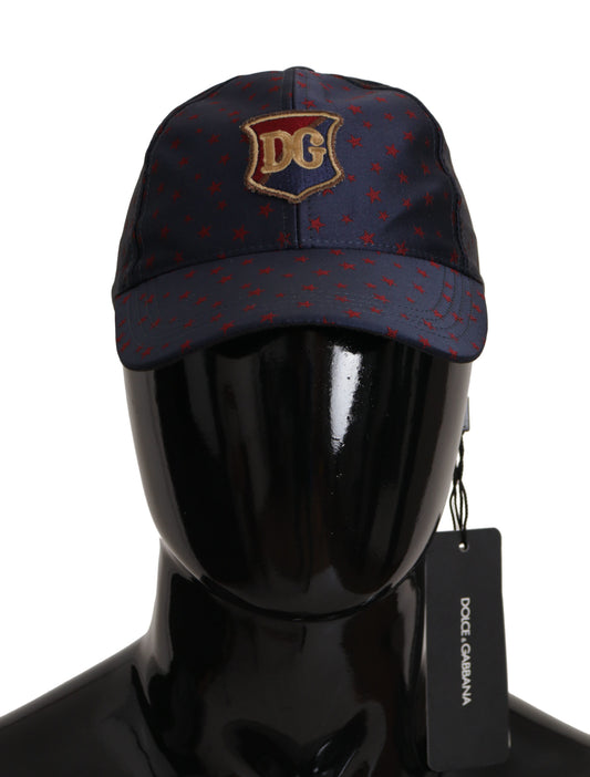 Chic Blue & Red Baseball Hat