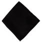 Black 100% Silk Square Handkerchief Scarf