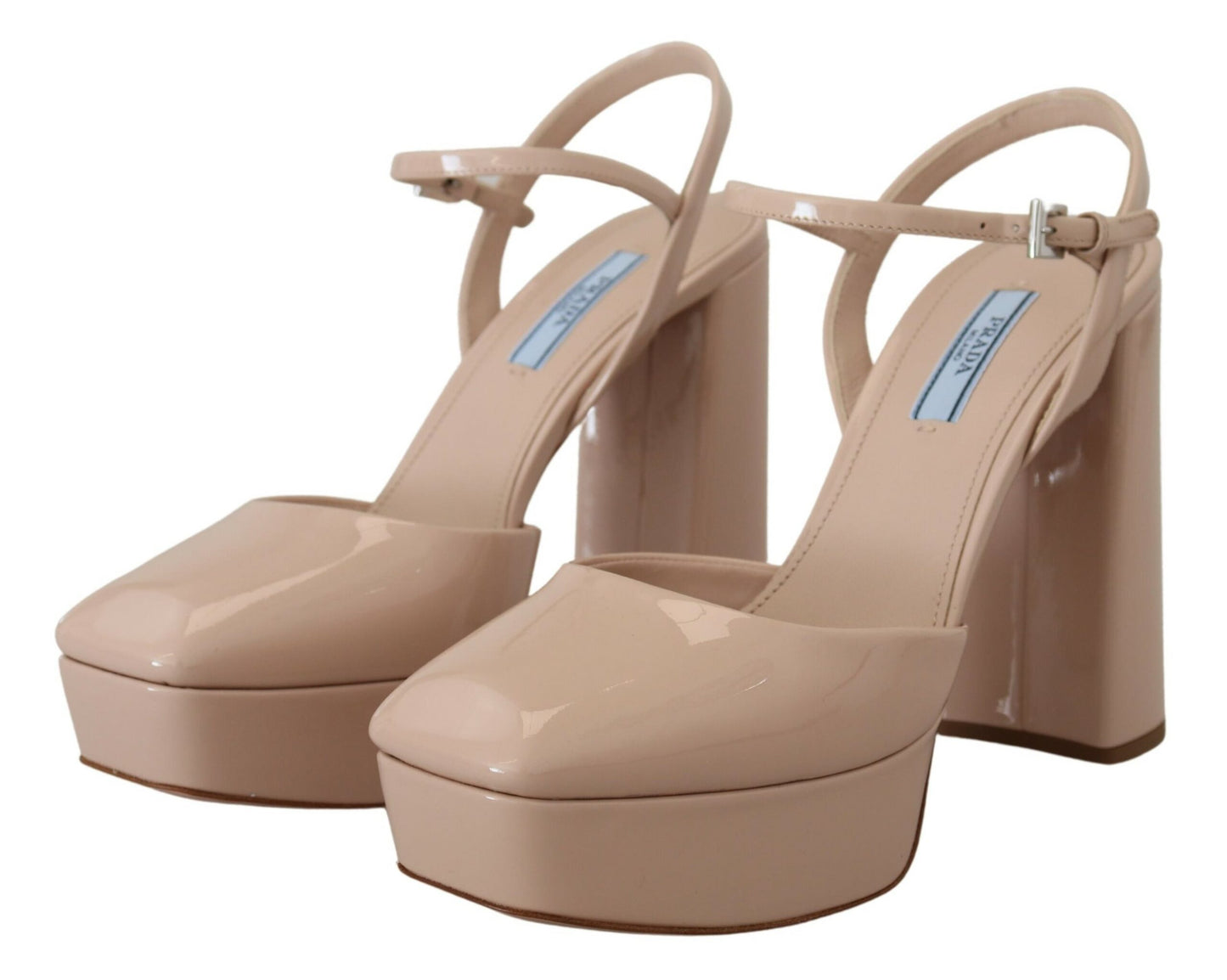 Chic Beige Platform Sandal Heels