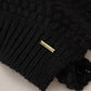 Elegant Black Designer Scarf Wrap