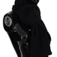Elegant Black Designer Scarf Wrap