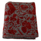 Chic Red and Grey Cotton Wrap Scarf