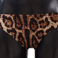 Elegant Leopard Print Bikini Bottom