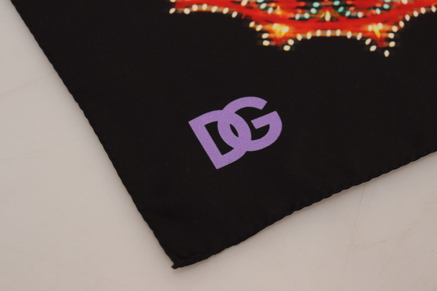 Elegant Multicolor Silk Square Scarf