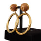 Elegance Dangling Hoop Clip-on Earrings
