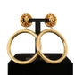 Elegance Dangling Hoop Clip-on Earrings