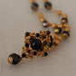 Elegant Gold Tone Statement Necklace