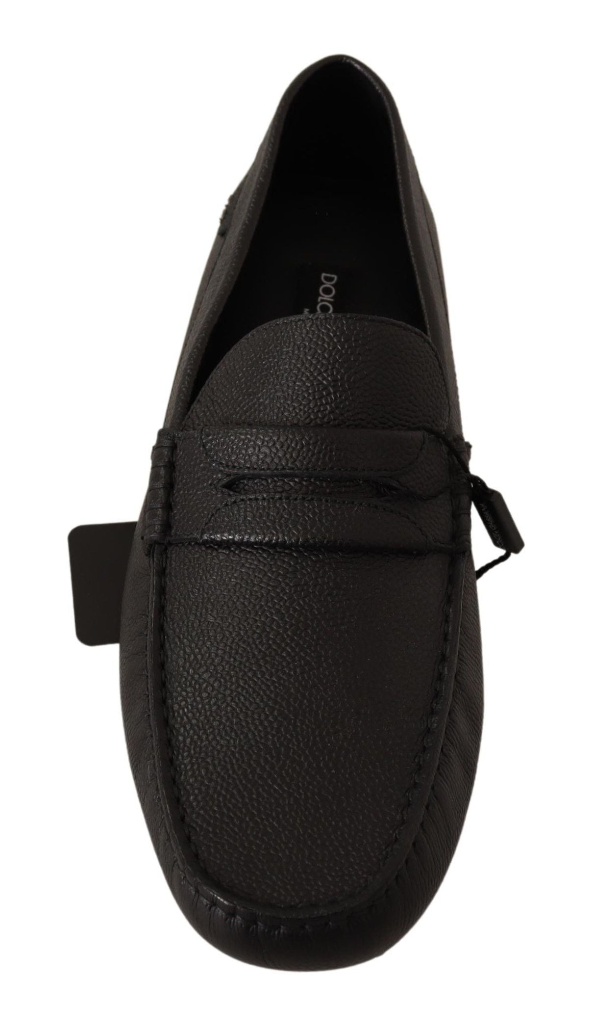 Elegant Black Leather Loafers for Modern Men
