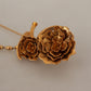 Elegant Gold Tone Brass Brooch Pin