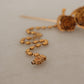 Elegant Gold Tone Brass Brooch Pin