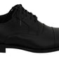 Sleek Black Leather Formal Dress Shoes