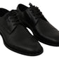 Sleek Black Leather Formal Dress Shoes