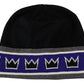 Multicolor Wool Blend Beanie with Queen Logo