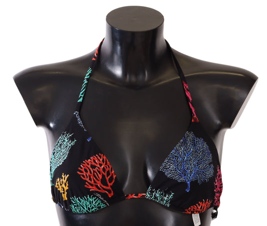 Chic Corals Print Bikini Top
