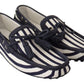 Elegant Striped Leather Loafers