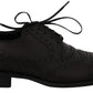 Black Leather Wingtip Oxford Dress  Shoes