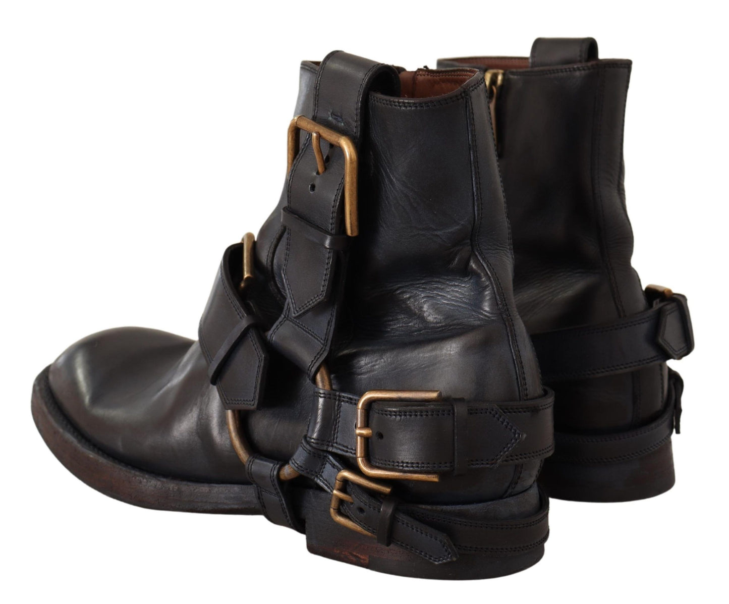 Elegant Michelangelo Leather Ankle Boots
