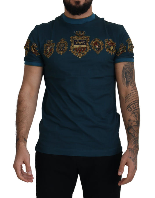 Regal Crown Print Crewneck T-Shirt