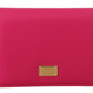 Elegant Pink Leather Bifold Wallet