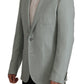 Elegant Slim Fit Cashmere Silk Blazer Jacket