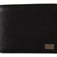 Elegant Bifold Leather Men's Wallet in Black