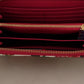 Elegant Continental Leather Wallet with Rose Design