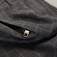 Grey Cotton Checkered Chino Pants