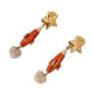 Celestial Rocket Crystal Clip-On Earrings