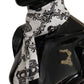 Regal Silk Men's Scarf with Crown Motif