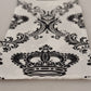 Regal Silk Men's Scarf with Crown Motif