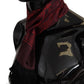 Elegant Maroon Silk Fringed Men's Scarf