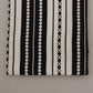 Elegant Silk Men's Scarf Black and White