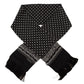 Elegant Black Silk Men's Scarf