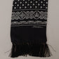 Elegant Black Silk Men's Scarf